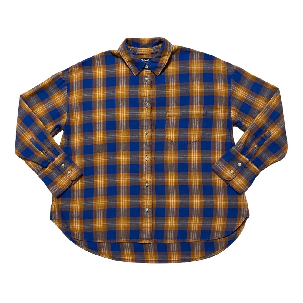 Madewell Plaid Flannel Button Down Shirt